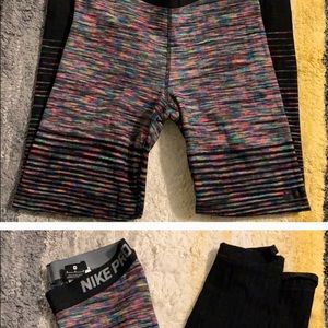 Nike hyper warm pro leggings rainbow